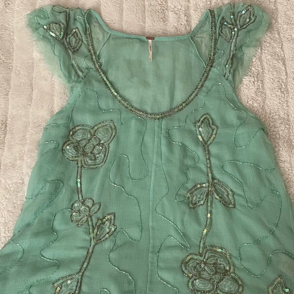 FREE PEOPLE TITIANS TREASURE women’s blouse size large